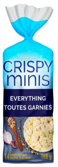 Quaker Crispy Minis Everything Large Brown Rice Cakes, 168g (4 Pack) - Image 2 of 4