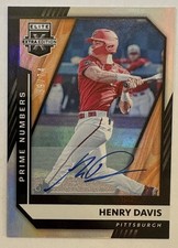 2021 Panini Elite Extra Edition Henry Davis Prime Numbers Auto 39/74 Pirates