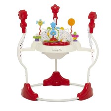 Dream On Me Zany 2-in-1 Activity Center and Bouncer in White Black Print