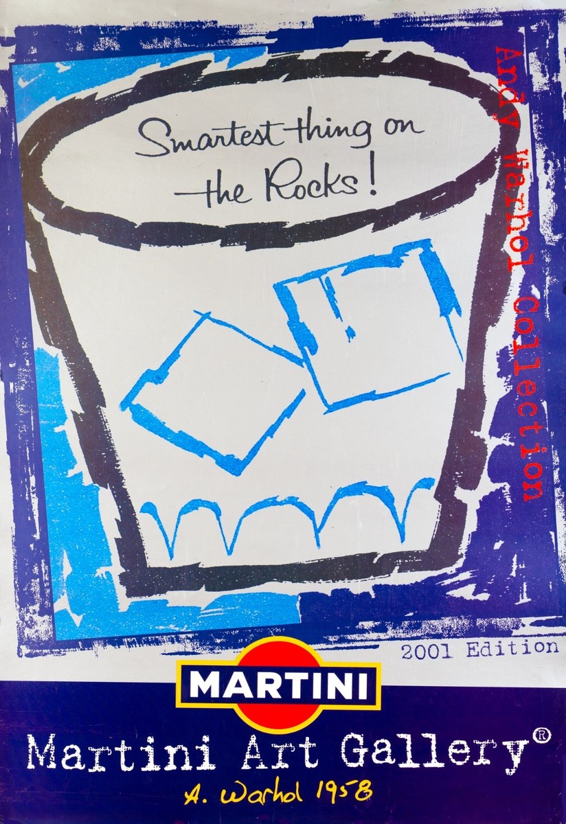 Martini Art Gallery　2001年/ウォーホル/ポスター ANDY WARHOL MARTINI ART GALLERY 2001 ORIGINAL POSTER OFFSET W