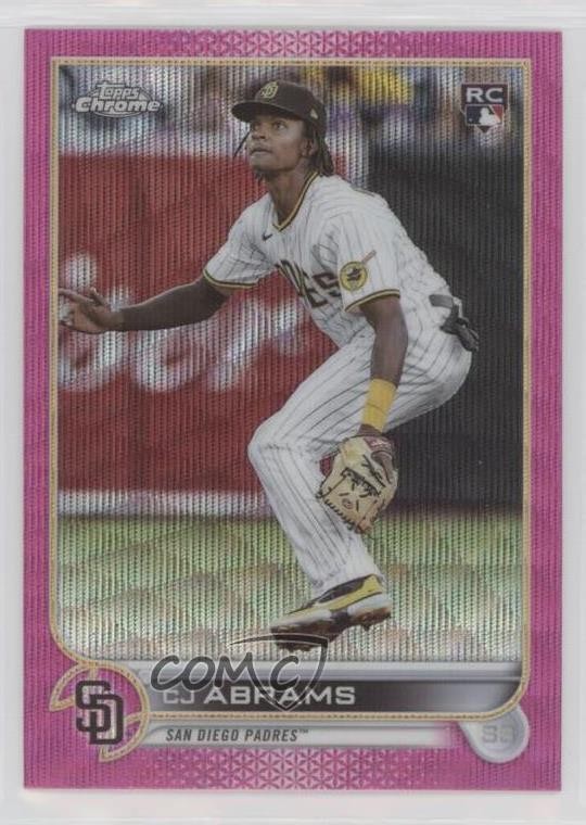2022 Topps Chrome Update Pink Wave Refractor CJ Abrams #USC3 11qd