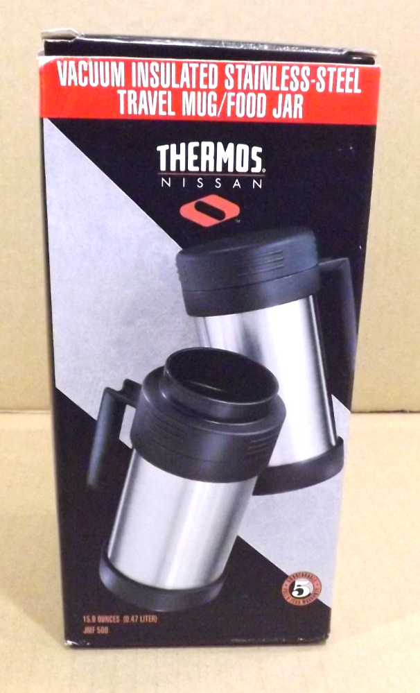 Thermos Nissan Stainless Steel Nissan Travel Mug NOS Thermos