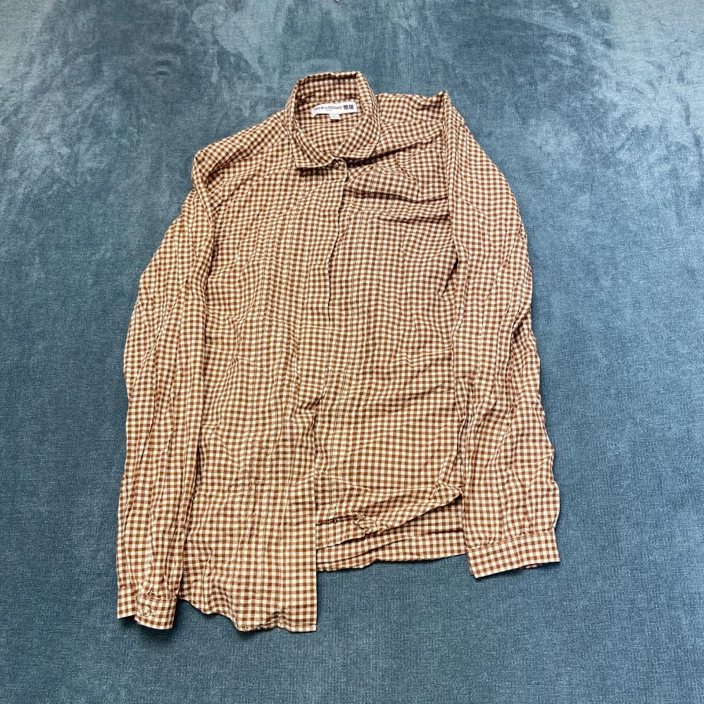 Chemise Tunique Ines De La Fressange – Flanelle Coton Marine à Pois Blancs – Taille XS (34/36)