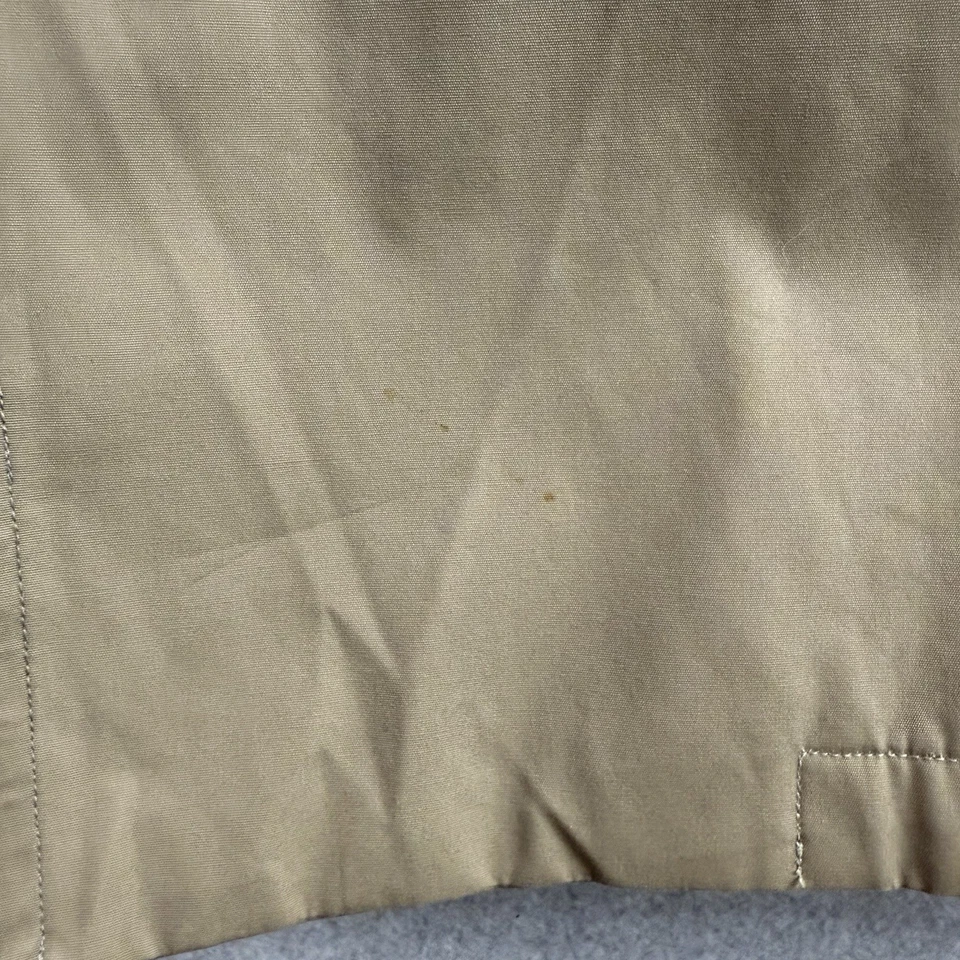 Brooks Brothers Trench Coat Mens 38 Vintage Khaki Wool Lined Belted  - Image 4 of 4