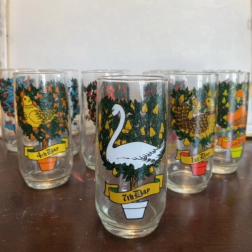 Vintage Anchor Hocking Pepsi 12 Days of Christmas Glass Tumbler YOU CHOOSE