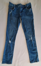 Crazy 8 Girls Denim Jeans Skinny Fit Adjustable Waist Dark Wash 12 Reg