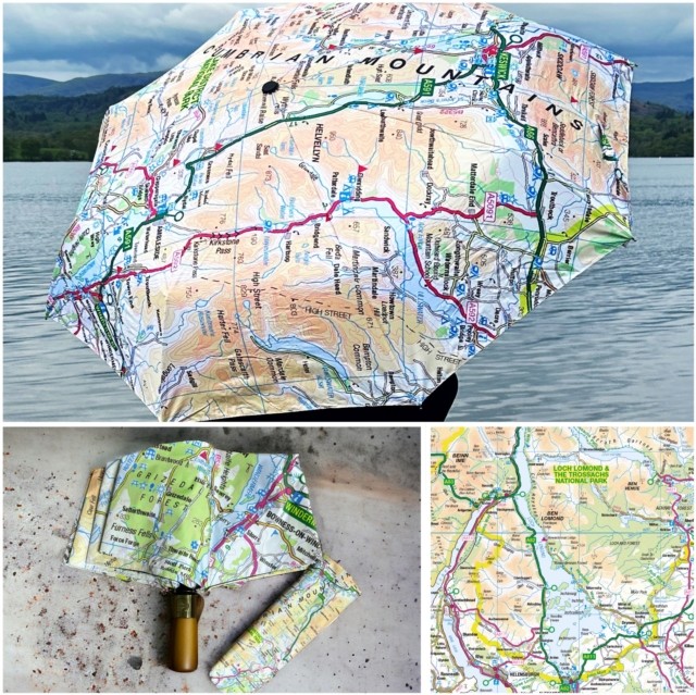 The OS Map Premium Umbrella - Loch Lomond and The Trossachs National Park