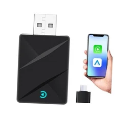 Wireless CarPlay Adapter,Convert Wired to Wireless CarPlay Black