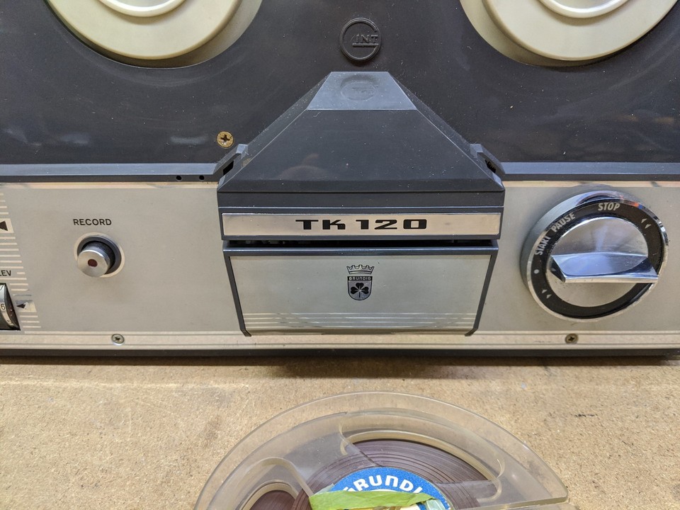 Grundig TK 120 2 track Reel-to-Reel Tape Recorder - Working w/ Mic G ...