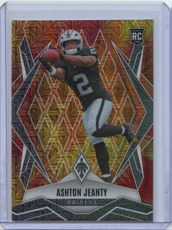 2025 Panini Phoenix Premium Box Set ASHTON JEANTY #158 RC FIREBURST 19/350