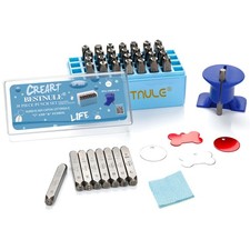 Metal Stamping Kit Number and Letter Stamp Set A-Z 0-9 1/4 6MM Carbon Steel