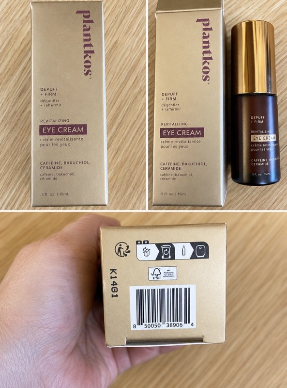 Plantkos Depuff And Firm Revitalizing Eye Cream .5 Fl Oz./ 15 ML