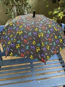 FAO SCHWARTZ Children’s Sized Small Umbrella With Rocking Horses Logo Vintage