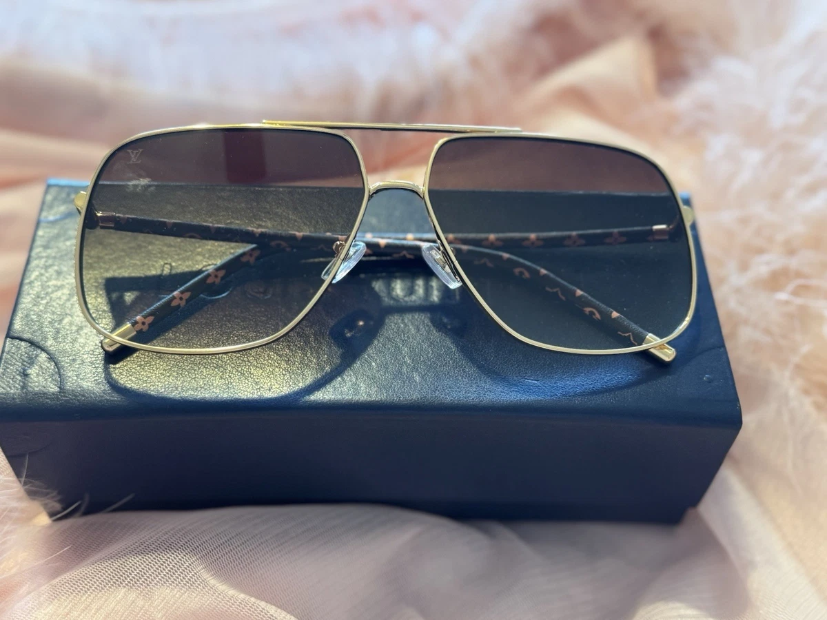 LOUIS VUITTON Paris Texas SunGlasses Eye Wear Metal Plastic BN Louis Vuitton Black Sunglasses for Women for sale | eBay main image 3