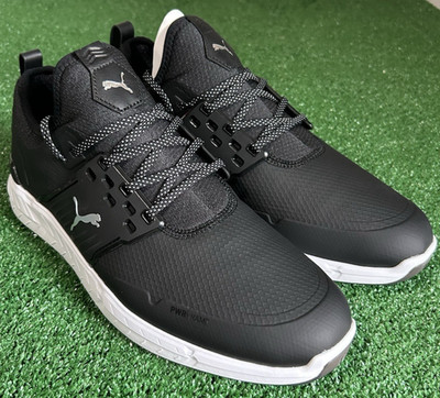 Puma Golf Shoes Ignite Articulate Black/Silver Men's Size 11.5 Wide, New