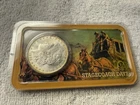 STAGECOACH DAYS 1885o MORGAN SILVER DOLLAR COIN  UNC+ LITTLETON CASE-FREE SHIP.