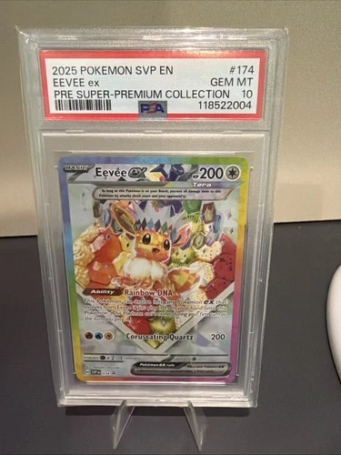 Pokémon TCG Eevee EX SVP 174 Ultra Rare Holo Promo 2025 PSA 10