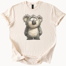 Cartoon Koala Graphic T Shirt Cute Animal Bear Tee Gift for Koala Lovers