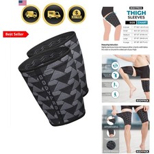 Thigh Compression Sleeve1 Pair, Hamstring Compression Sleeve for Men and Women