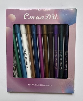 CmaaDU 12 Colorful Eyeliner Pencils~ New & Sealed