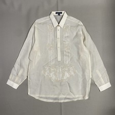Barong Tagalog Filipino Formal Embroidered Silk Shirt Men  s XXL