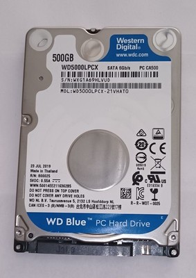 HDD WD500LPCX WD Blue SATA 6GB/s 2,5'', wie neu nur 3 Stunden