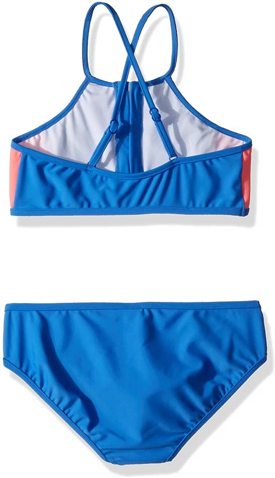Seafolly Niñas 175248 Big Color Block Tankini Set Hawaii Azul Talla 10 Foto 2 de 2