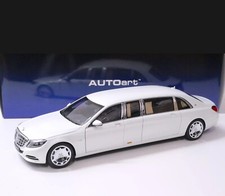 AUTOart 1/18 Scale MERCEDES Maybach S 600 Pullman White From AUTOart 1/18 Scale MERCEDES Maybach S 600 Pullman White From