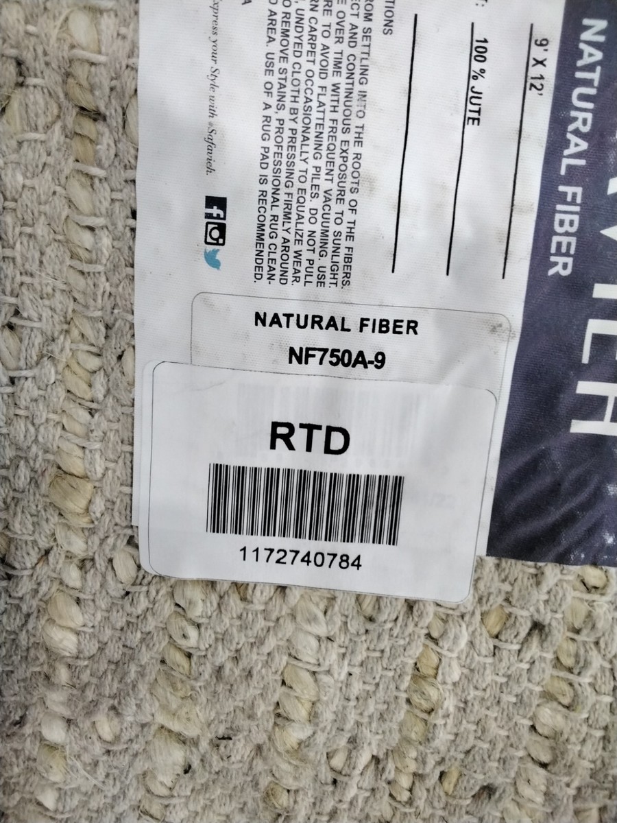 IVORY 9' X 12' Back Stain Rug, Reduced Price 1172740784 NF750A-9