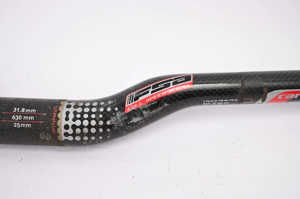 Подъемный руль FSA K-Force XC 31,8 x 630 мм | подъем 25 мм для горного велосипеда углеродный HB-MK-170-OS - Изображение 3 из 4