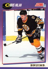 1991 Score American #197 Chris Nilan Boston Bruins