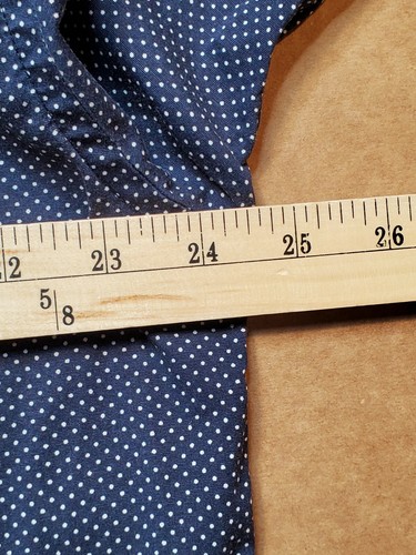 Tommy Hilfiger Men Short Sleeve Button Shirt Extra Large Stretch Blue White Dots - Picture 10 of 11