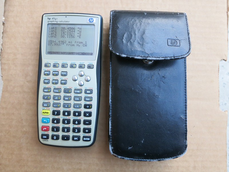 hp 49g+ Graphing Calculator with a Case