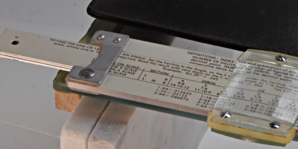 Pickett was THE slide rule brand before calculators killed them — this 10-inch trig model with original box is a legit piece of pre-digital math history.