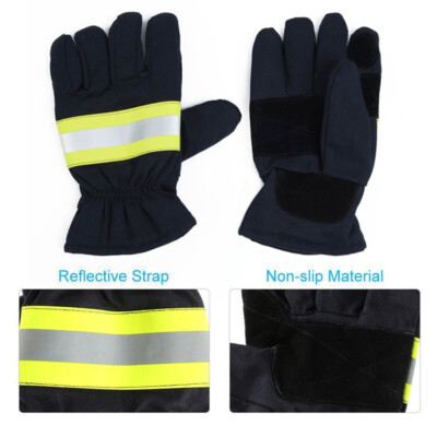 1 Paar Feuerwehr Handschuhe Feuerfest Rutschfeste Hitzebestndige Handschuhe  | eBay