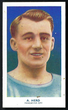 HILL - FAMOUS FOOTBALLERS (COLOURED, ADDRESS) - #23 ALEXANDER HERD, MANCHESTER C