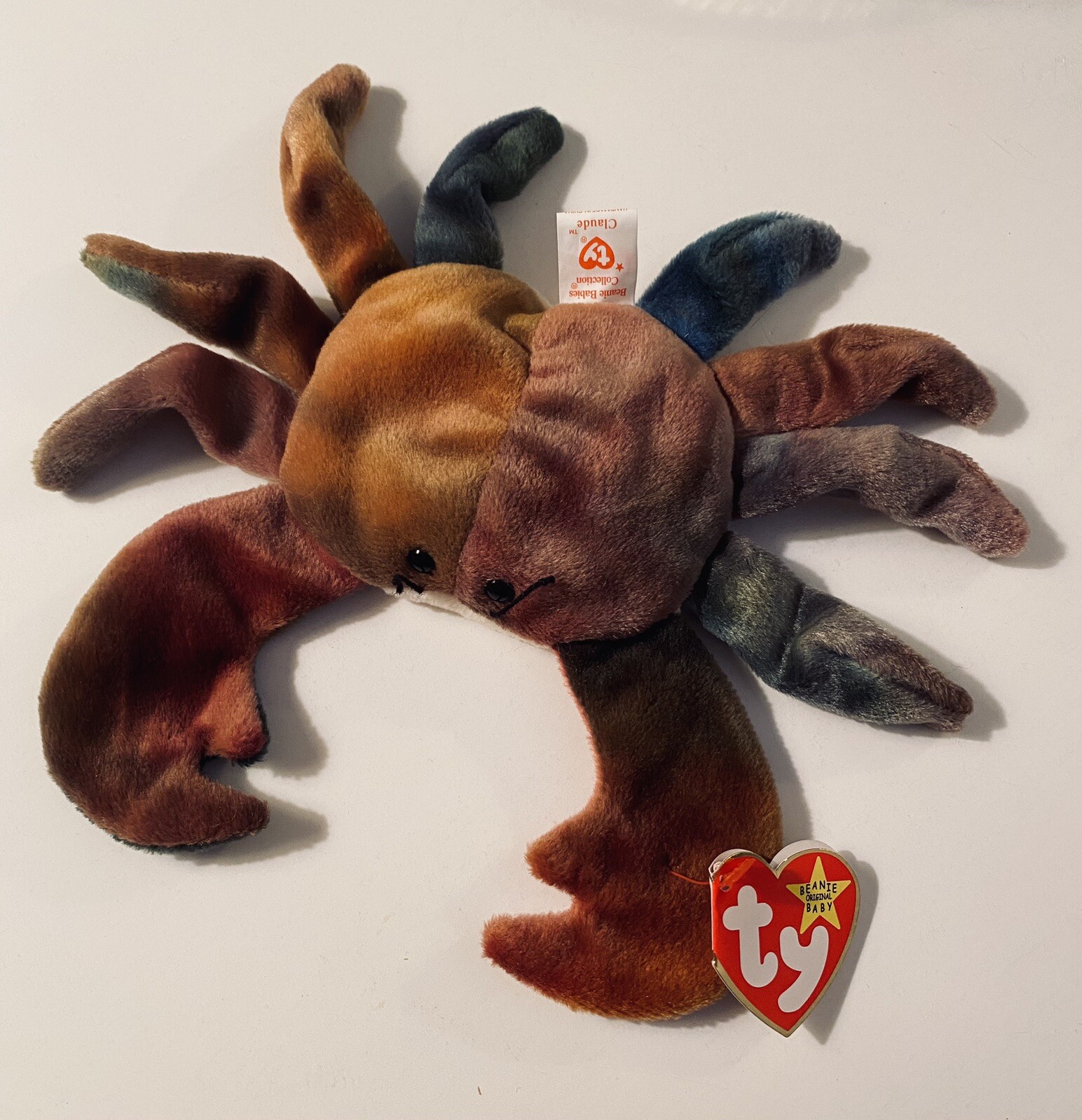 Ty Claude the Crab 1996 Retired Beanie Baby with Error(s) eBay