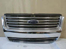 ✅ 06 07 08 09 10 Ford Explorer Front UPPER Grille Grill Mesh Chrome 4 Bars Panel