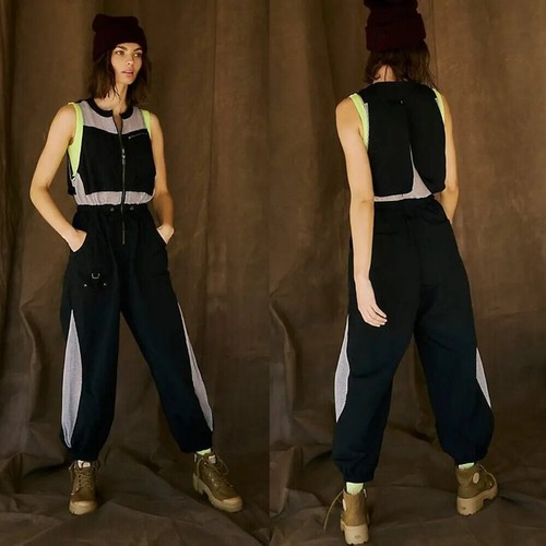 Neu mit Etikett neu 168 $ Free People Movement schwarzer Strampler zum Einatmen Größe XS