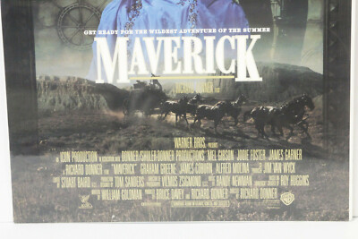 Maverick 1994 - Original Daybill Movie Poster Mel Gibson J. Garner