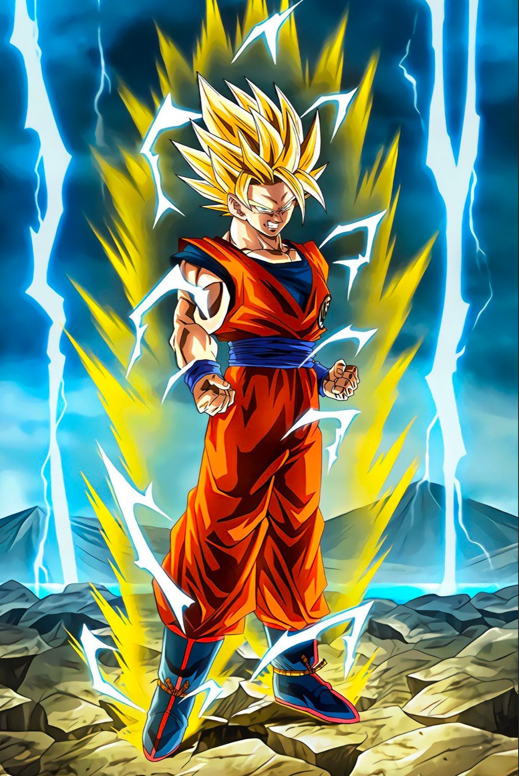 Dragon Ball Poster Goku SSJ for the first time in Namek 12inx18in Free  Shipping