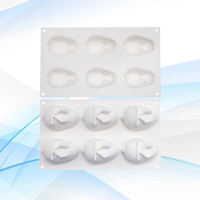  6 Cavity Mousseform Kaninchen Silikonformen Mit Antihaftbeschichtung