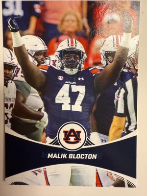 Malik Blocton 2024 OnIT Athlete Card B-70 Auburn Tigers Football