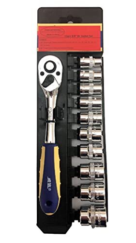 Kit Bussole 3/8 Pollici 11 Pezzi 10-22mm | Professionale per Officina