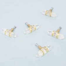 Brass Natural Crystal Wardrobe Door Knob Drawer Pull Dresser Wine Cabinet Handle