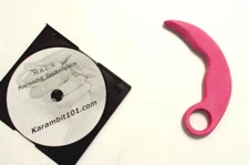 Karambit Knife Training Pink Kali Pencak Silat Defense Practice Trainer DVD