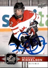 Meaghan Mikkelson Signed 2017-18 Upper Deck Canadian Tire Card #67 Team Canada