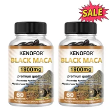 Black maca -1900 mg booster, supporting muscle endurance 60 caps *2 bottles