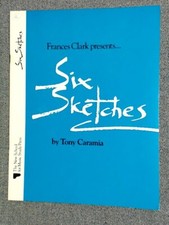 Frances Clark Presents Six Sketches by Tony Caramia New-Old Stock