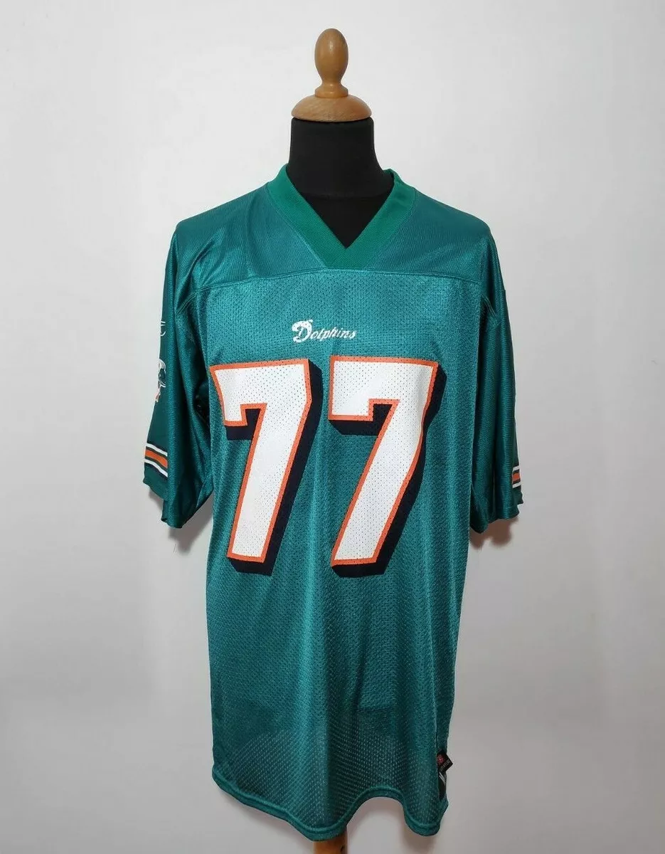 Authentic Miami Dolphins Jake Long Jersey Size M Green Reebok NFL